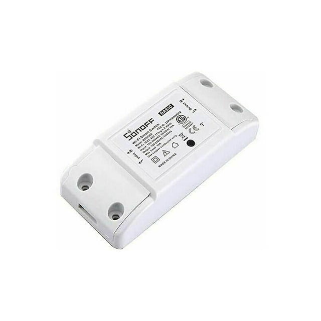 SONOFF BASIC R2 Smart Switch with WiFi, Wireless Remote Control, Timer and App Control, Compatible with Echo Alexa, Android and iOS
