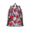 thumbnail image 3 of Balery Leaves And Flowers Vintage Canvas Backpack for Men and Women - Large Capacity, Durable Travel Laptop Bag for School, Work, Hiking, and Outdoor Activities, 3 of 7