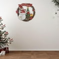 thumbnail image 3 of Let It Snow Wooden Snowman Wreath Hanger Large, 3 of 3