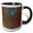 Black/White, variant on 3drose, Rusty Patterns on Old Truck, B.c., Canada, 11oz Two-tone Green Mug