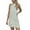 Beige, variant on Summer Fashion Mini Beach Dresses for Womens 2025 Sexy Sleeveless Solid Round Neck Loose Ladies Irregular Dress