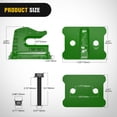 thumbnail image 2 of Nilight 2PCS Tractor Bucket Grab Hook 3/8'' Heavy Duty Drop Forged Steel Bolt On Zinc-Coated Cast Tow Max 15000 LBS Green, 2 of 9