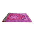 thumbnail image 2 of Ahgly Company Indoor Round Medallion Pink Traditional Area Rugs, 3' Round, 2 of 4