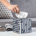 thumbnail image 3 of Honeii 's Anchors And Steering Wheel for Leather Square Tissue Box Cover Holder: A Stylish Organizer for Tabletops, Bathrooms, Cars & Offices, 3 of 5