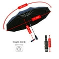 10 Ribs Fully Automatic UV Umbrella Reflective Stripe Large Reverse