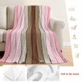 thumbnail image 5 of Pink Wood Grain Blanket Soft Cozy Warm Throw Blanket for Couch, Plush Fuzzy Flannel Fleece Blankets for Sofa, Brown Vintage Mottled Country Stripes Bed Blankets Lightweight Gifts for Women, 30"x40", 5 of 9