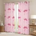 thumbnail image 2 of Feelyou Kawaii Bow-tie Kids Black Out Curtains, Cute Pink Bowknot Ribbon Curtains Pack of 2 (42x63 Each), Cartoon Princess Style Bedroom Curtains, Blackout Curtains Bedroom Decor, 2 of 6