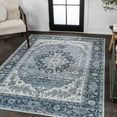 thumbnail image 3 of JONATHAN Y WASHABLE 3 x 5 Area Rug, Asa Ornate Medallion - Blue/Cream, WSH108B-3, 3 of 8