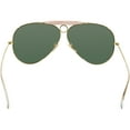 thumbnail image 3 of Ray-Ban Women's Shooter RB3138-001-62 Gold Aviator Sunglasses, 3 of 3