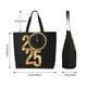 thumbnail image 5 of Balery 2025 Happy New Year Bolsa Tote Estilo Estético con Cremalleras, Bolsa de Hombro, Bolsa de Compras Grande y Plegable, 5 of 8