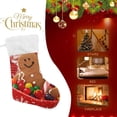 thumbnail image 4 of Coolnut Elegant Gingerbread Man Christmas Stockings Cartoon Christmas Presonalized Large Stocking Sock, Set of 2 Xmas Party Winter Decor Candy Bag Family Holiday Gift, 17.7 Inch, 4 of 7