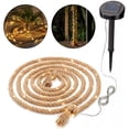 thumbnail image 2 of Natural Rope String Lights, Solar Powered Outdoor Waterproof Fairy Lights, Rope Fairy Lights, Waterproof Garden Decor, Warm White, Suitable for Arbors, Columns, Trees, and Fences, 2 of 8