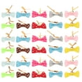 thumbnail image 2 of 200pcs Gold Ties Ribbon Pre-tied Gift Wrap Bows for Treat Bags Lollipops and Cake Pops Party Favor Bags Decorations (Assorted Color), 2 of 5