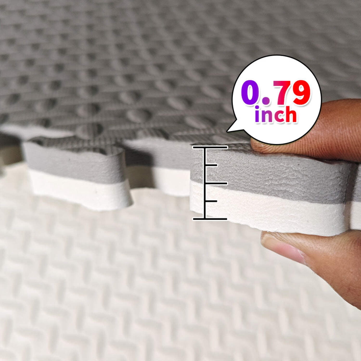 Soft Play - Pack of SIX Reversible Big EVA Mats 3ft x 3ft x 0.75" Each