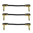 thumbnail image 2 of Cable de Pedal de Efectos de Enchufe Duradero de 0,25 Pulgadas para Piezas de Guitarra 15 Cm / 0,49 Pies - 3 piezas Oro Gloria Cables de pedales de efecto de guitarra, 2 of 3