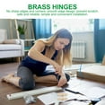 thumbnail image 3 of AURARMLET 1Set Self Supporting Brass Hinges Golden Color for Folding Tables and Cabinets, 3 of 5