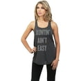 thumbnail image 2 of Thread Tank Auntin' Ain't Easy Women's Sleeveless Flowy Racerback Tank Top Charcoal Small, 2 of 5