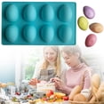 thumbnail image 1 of Easter Egg Shaped Silicone Baking Grade Non Stick Egg Shaped Easter Homemade Baking Tools And Accessories Suitable For Making Cakes, 1 of 7