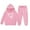 Pink, variant on Utlike 2 Pcs School Outfits For Girls Winter Thermal Hoodie And Joggers Comfy Casual Heart Print Athletic Sweatsuit Baby Girl Outfits Size 2 Years-3 Years Black