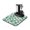 White-150, variant on Washable Rubber Daisy Cute Floral Dish Drying Mats for Kitchen Counter Home Large Coffee Bar Pad Accessories and Decor for Utensils Stemware 16''x18''