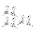 thumbnail image 4 of Guitar Tuning Keys, Guitar Tuner Peg Simple Style Decorative 3L3R Semicircle  For Maintenance Silver,Black, 4 of 8
