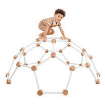 Comfy Cubs Wooden Climbing Toys for Toddlers 3-6 - Montessori Climber for Kids (White)