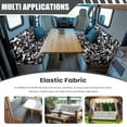 thumbnail image 7 of Pzuqiu Camo Black Rv Dinette Cushion Covers 2 Piece Camper Decor Keeps Seat Clean Stretch RV Sofa Seat Slipcovers for RV Car Couch for Campers, 7 of 7