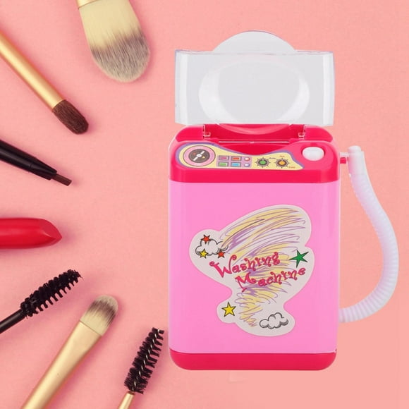 Máquina Limpiadora de Brochas de Maquillaje, Mini Lavadora Eléctrica de Brochas Lavadora de Simulación Lavadora de Brochas de MaquillaJe Herramienta de Limpieza Con Esponja