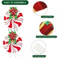 thumbnail image 4 of Lovebay Christmas Yard Signs Stakes Decorations Xmas Plastic Cardboard Yard Decor Outdoor Candy Garden Signs with Stakes for Patio Winter Ornaments, 54 Inches, 4 of 5