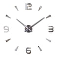thumbnail image 1 of Billuyoard Reloj de pared 3D autoadhesivo analógico alimentado por elegante DIY funcionamiento silencioso hogar Oficina sala de estar relojes Decoración del hogar Plata Billuyoard HA067873-01, 1 of 5