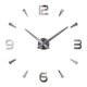 thumbnail image 1 of Injueey Reloj de pared 3D autoadhesivo analógico alimentado por elegante DIY funcionamiento silencioso hogar Oficina sala de estar relojes Decoración del hogar Plata Injueey HA067873-01, 1 of 5
