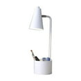 thumbnail image 4 of Ore International 19.5" In Student White Metal Task Desk Lamp W/ Organizer, 4 of 4