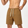 thumbnail image 2 of IROINNID Men's Relaxed Fit Drawstring Athletic Shorts with Elastic Waist Side Pockets Lightweight Breathable Fabric for Summer Gym Running and Sports, 2 of 6