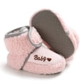 thumbnail image 4 of Baby Newborn Crib Cozy Fleece Winter Booties Non Skid Soft Sole Shoes, 4 of 6