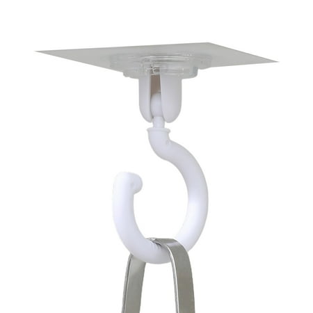 

Swivel Swag Hooks in White Gray Black Heavy Duty Self Adhesive for Ceiling Walls No Damage No Need to Nail and Drill