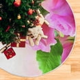 thumbnail image 5 of FMSHPON Mother's Day Art Flower Xmas Christmas Tree Skirt Stand Mat for Holiday Party Decoration Indoor Outdoor 48 inches, 5 of 6