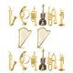 thumbnail image 3 of ColoMX 14 Uds Mini instrumento Musical de plástico modelo decoraciones musicales instrumento ornamento recuerdo de fiesta, 3 of 7