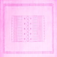 thumbnail image 1 of Ahgly Company Indoor Square Solid Pink Modern Area Rugs, 5' Square, 1 of 4