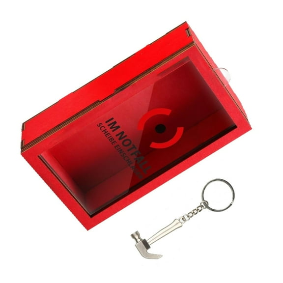 Creative Gift Box Personalizing Money Container Emergency Box with Hammer For Special Event Home Desktop Decoration