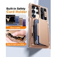 thumbnail image 3 of Funda de teléfono Vizvera para Samsung Galaxy S25 Ultra con cartera, 3 of 9