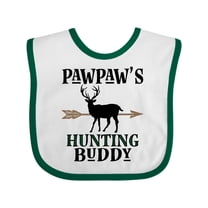 Inktastic Pawpaw Hunting Buddy Bow Hunter Boys or Girls Baby Bib