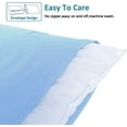 thumbnail image 3 of TIFOR Standard Pillowcase Set - 2 Pack Brushed Microfiber 20x26 Pillowcases - Soft, Wrinkle-Free, Fade-Resistant, Stain-Resistant, Sky Blue Pillowcases with Envelope Closure - 20x26 Inches, Sky Blue, 3 of 8