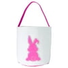 Easter Basket Holiday Rabbit Bunny Printed Canvas Gift Carry Candy Bag
