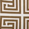thumbnail image 2 of 16"x16" Simply Daisy Greek Key Poly Accent Pillow, Brown Qty 1, 2 of 5