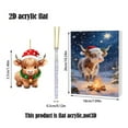 thumbnail image 3 of YIKA Hristmas Cow Advent Calendar 2025 24 Days Of Christmas Advent Calendar Hanging Ornament Christmas Decorations Christmas Decorations Indoor A, 3 of 6