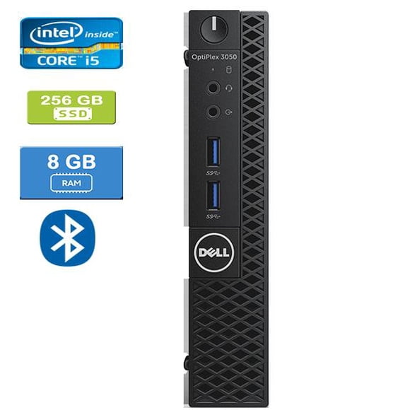 Refurbished: DELL 3050 MICRO Intel Core i5-6500T 2.50 GHz, 8GB, 256GB SSD, Win 10 Pro