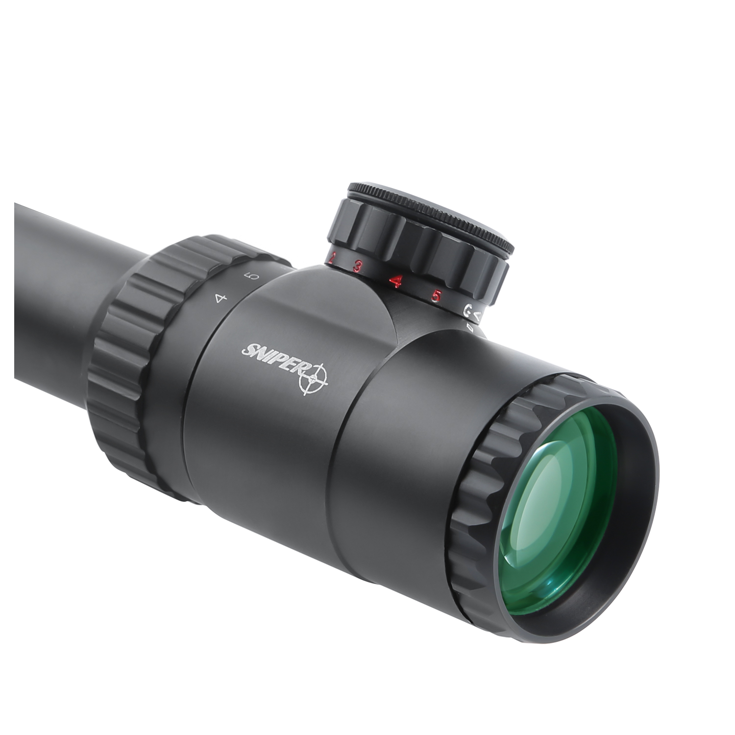 TPO MK 4-16X50 SAL Rifle Scope Red/Green Illuminated Reticle with Scope Rings Sunshade