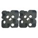 thumbnail image 2 of 8 piezas de accesorios de conector para silla de camping, repuesto resistente, color negro, reparación Cuadrado, 2 of 8
