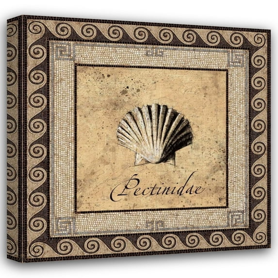 Paul Panossian 26x26 Gallery Wrapped Canvas Wall Art Titled - Shell Works II