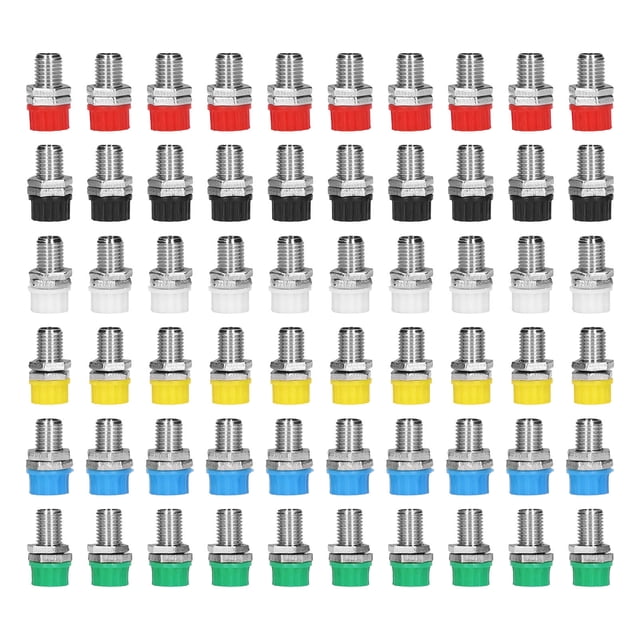 10 juegos de enchufe Banana transmisión estable resistente a la corrosión 4mm 6 colores Terminal de Panel Banana para computadora de barco